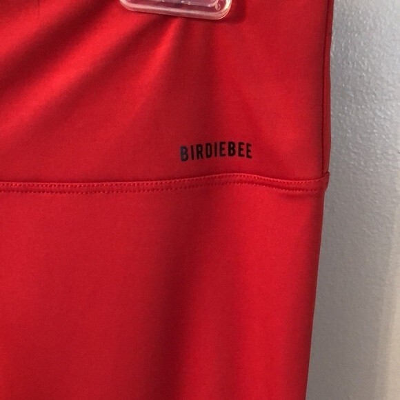 BIRDIEBEE SIZE XL RED HIGH WAIST 7/8 LEGGINGS BELLA TWINS DIVAS - Picture 3 of 8